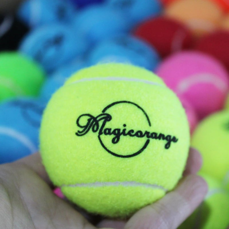 Magicorange Tennis Balls, 120 Pack Bulk Tennis Balls Pressureless Tennis Ball, Pet Dog Playing Balls, Good for Beginner Training Ball - Image 4